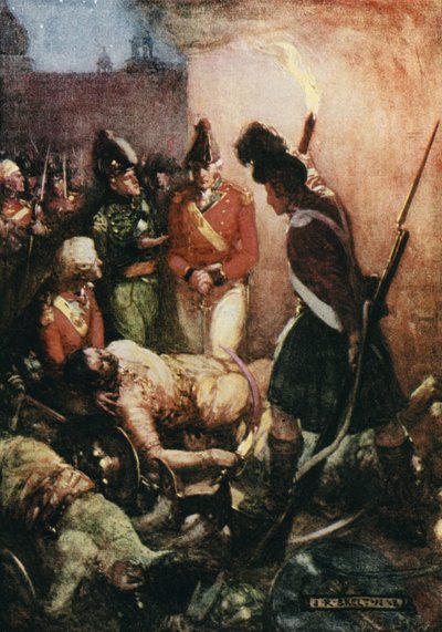Il corpo di Tippoo Sultan fu trovato sepolto sotto quelli dei loro seguaci da Joseph Ratcliffe Skelton